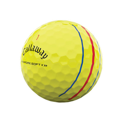 Callaway Chrome Soft X Triple Track Yellow Golf Ball