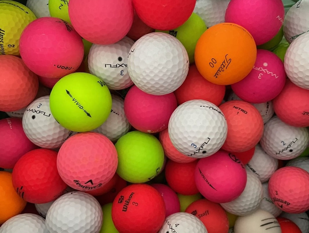Storeline Matte Color Mix Used Golf Balls