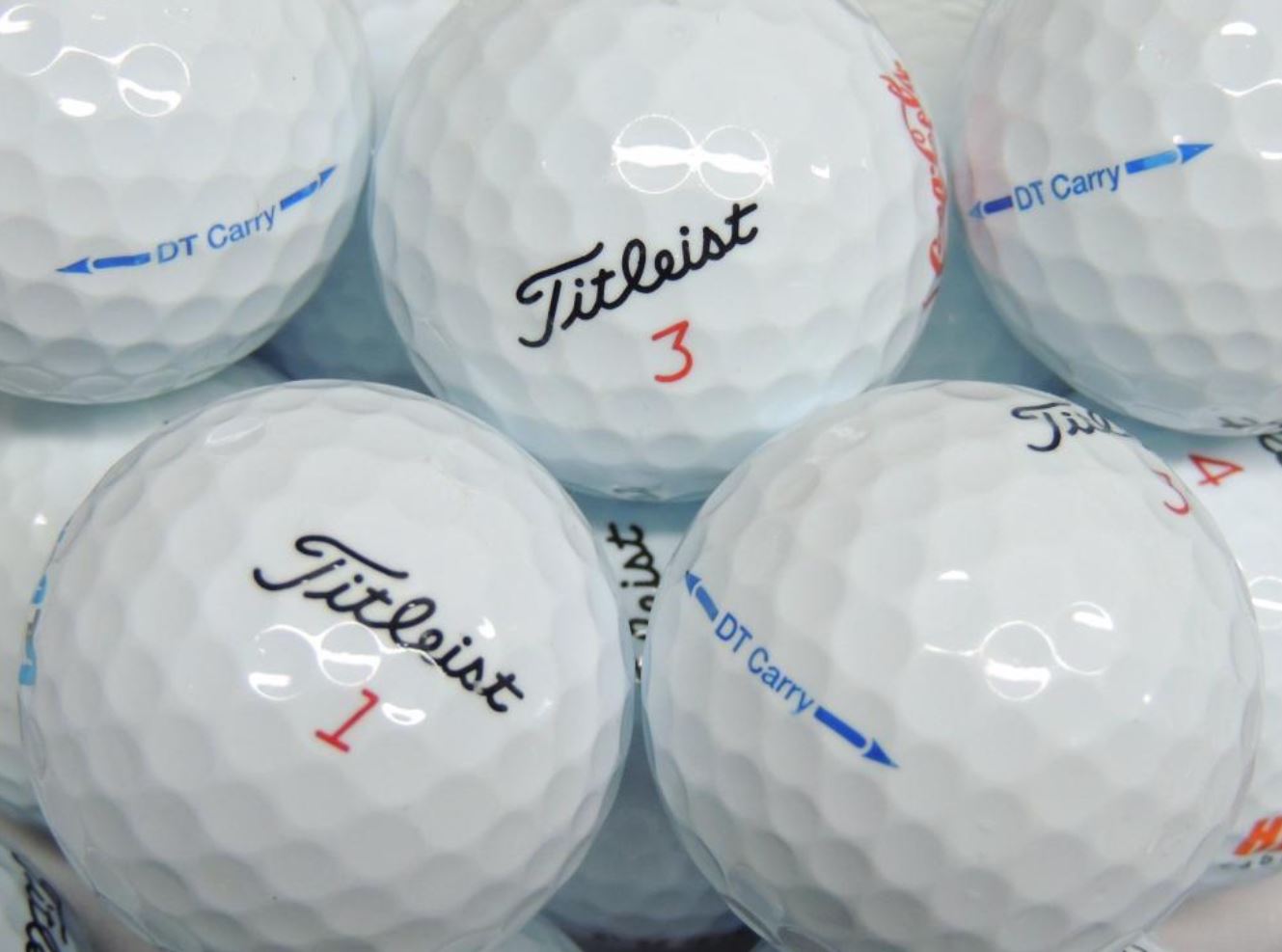 Titleist DT Carry preowned recycled and used golf balls