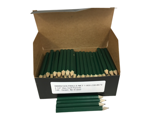 In Stock Hex, No Erasers (144 Per Box) Green