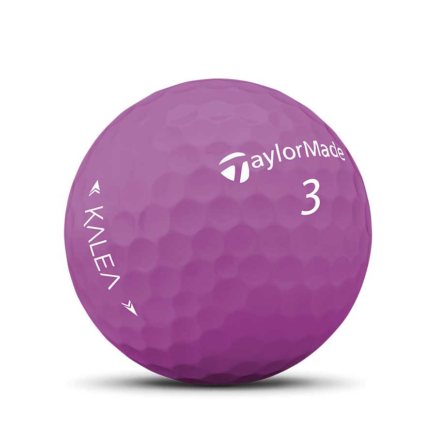 TaylorMade Kalea Purple recycled and used golf balls.