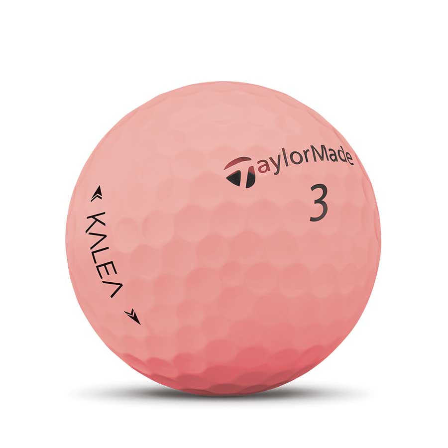 TaylorMade Kalea Soft Pink recycled and used golf balls.