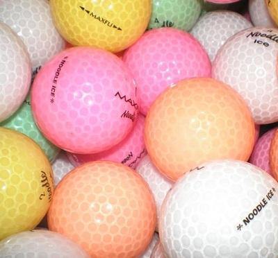 Maxfli Noodle Ice Color Mix Used Golf Balls