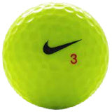 Nike One RZN Mix Yellow Used Golf Balls