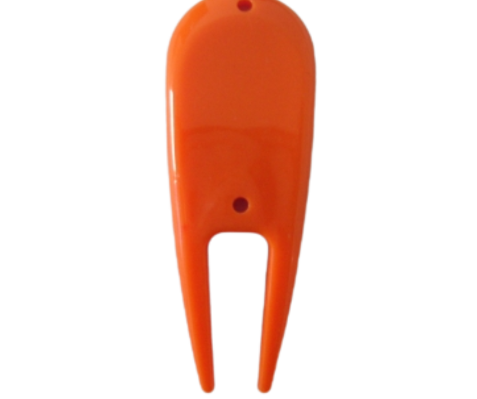 Orange Plastic Divot Tool Golf