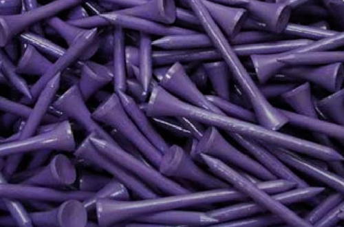 2 3/4" Wood Tees (100 Pack) Purple