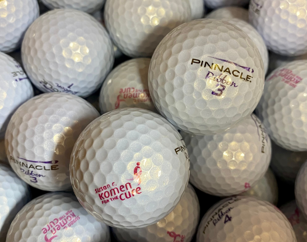 Pinnacle Lady Purple Ribbon Used and Recycled Golf Balls