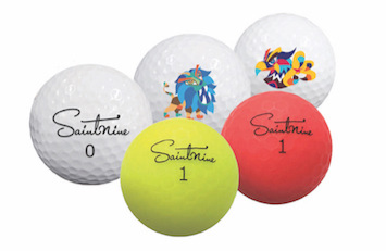 Saint Nine Color Mix Used Golf Balls
