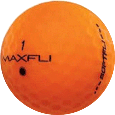 Maxfli Softfli Matte Orange Used Golf Balls