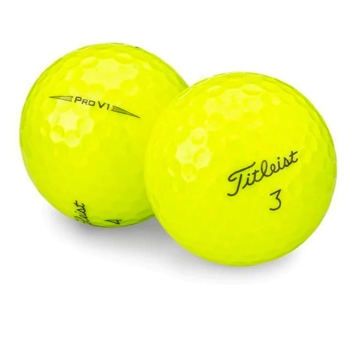Titleist Pro V1 Yellow Used Golf Balls – golfballs.net