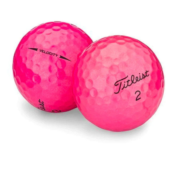 Titleist Velocity Pink preowned recycled and used golf balls