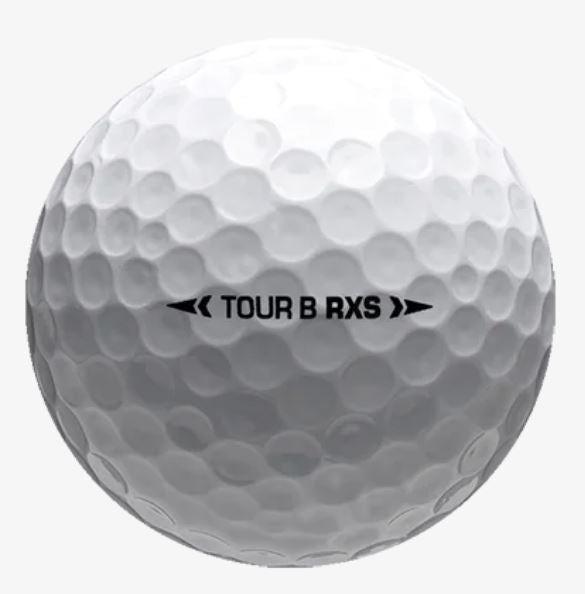 Bridgestone Tour B RXS recycled and used golf balls.