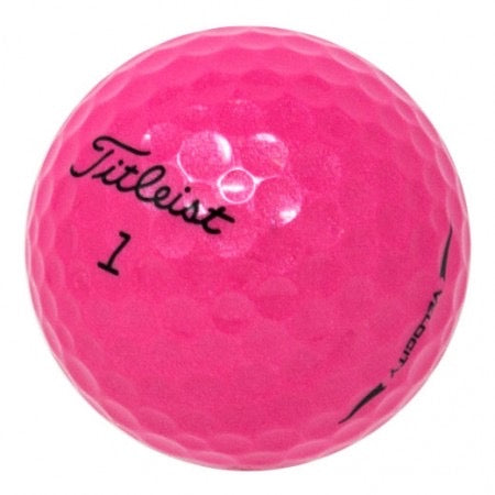 Titleist Velocity Glossy Pink Used Golf Balls