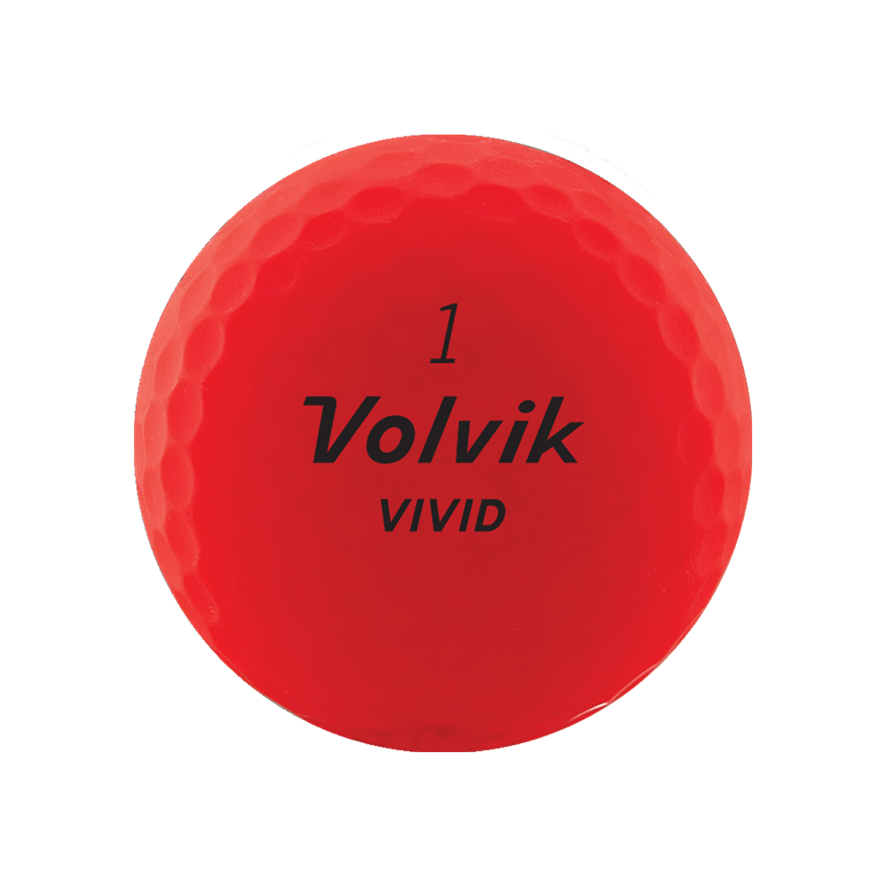 Volvik Vivid Matte Red Used Golf Balls