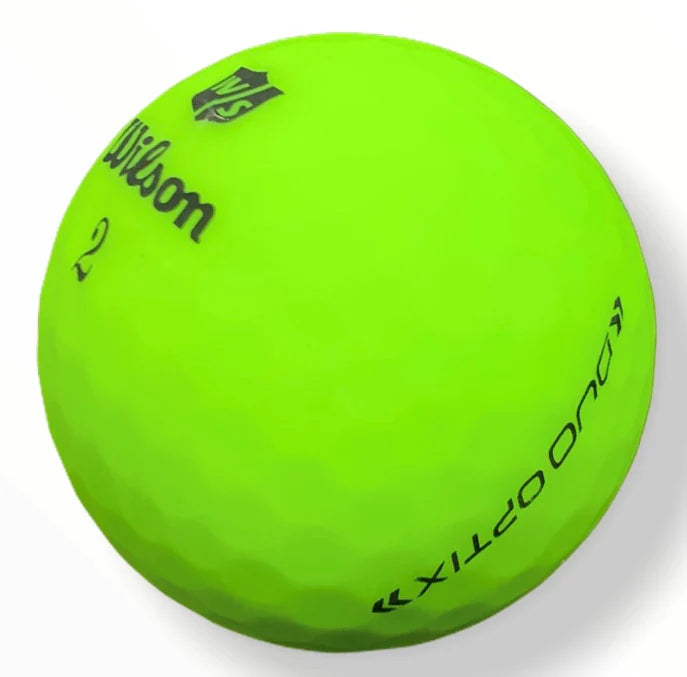 Wilson Staff Duo Optic Matte Green Used Golf Balls