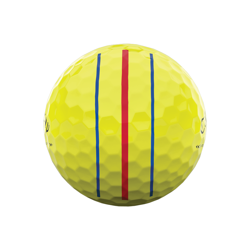 Callaway Chrome Soft X LS Triple Track Yellow Used Golf Ball Preowned and Recycled