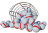 Range Balls- White Golf Balls with Red Stripe (Per Dozen)