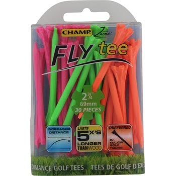 2 3/4" Assorted Champ Fly Tees -30 Pack