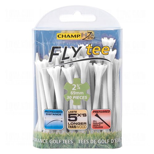 2 3/4: White Champ Fly Tees -30 Pack